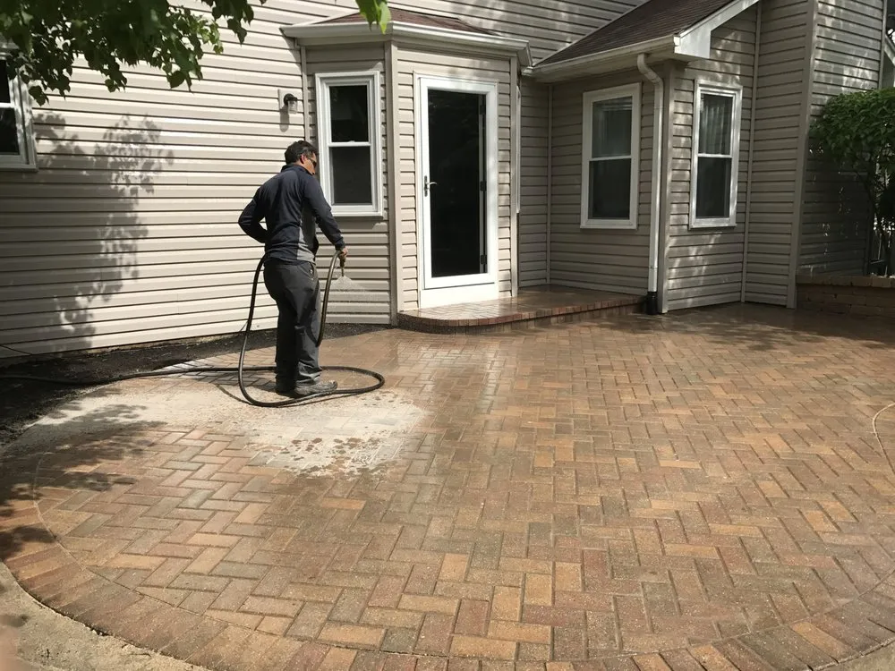 Custom lawn mowing service with custom design in Aurora, IL by Brick Creations & Landscaping