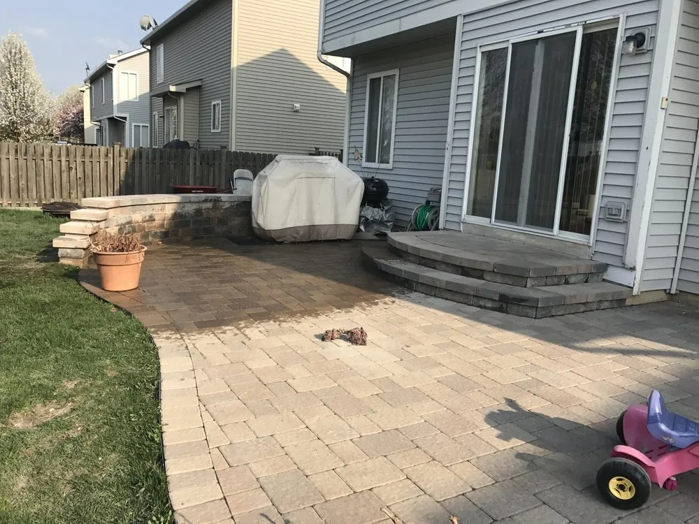 Custom landscape installation for outdoor upgrades across Aurora, IL - Brick Creations & Landscaping