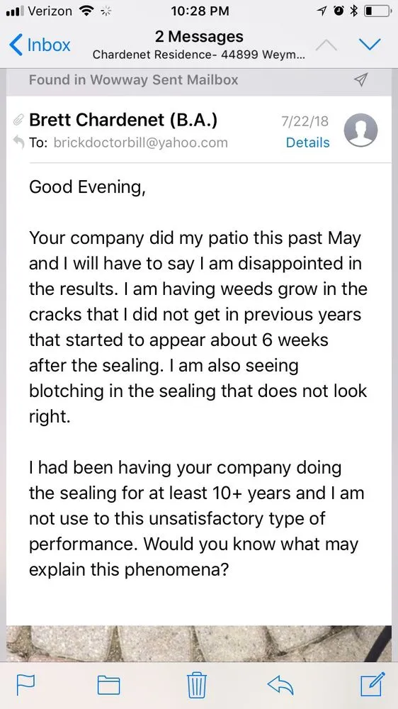 Local yard cleanup service in Saline, MI by Brick Doctor Bill