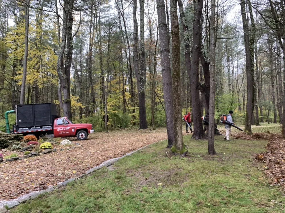 Custom residential landscaping for beautiful yards in Lee, MA by Brick Hill Property Services