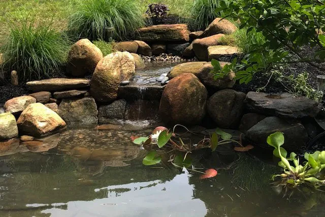 Custom landscape installation in Essex, CT by BrickWater&Stone