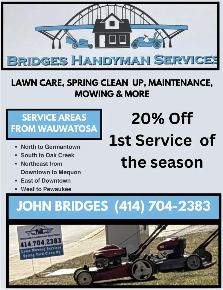 Professional landscaping services experts serving Wauwatosa, WI - Bridges Handyman Services