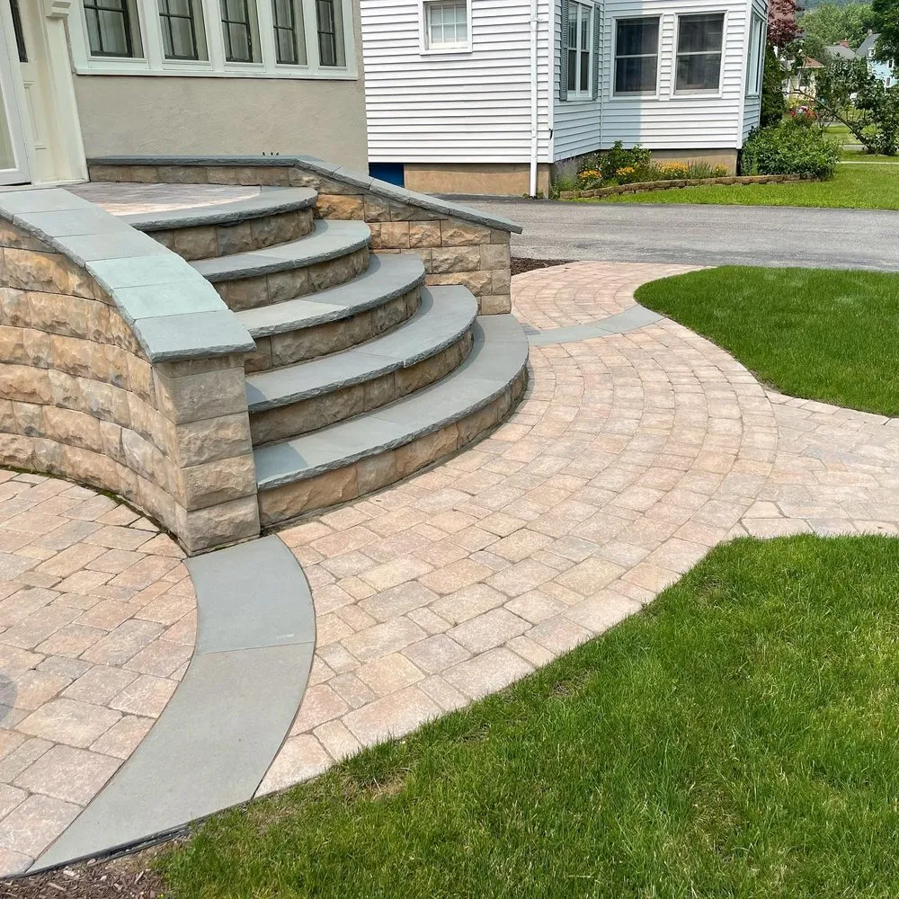 Professional outdoor landscaping with custom design across West Henrietta, NY - Brighton Landscape Service