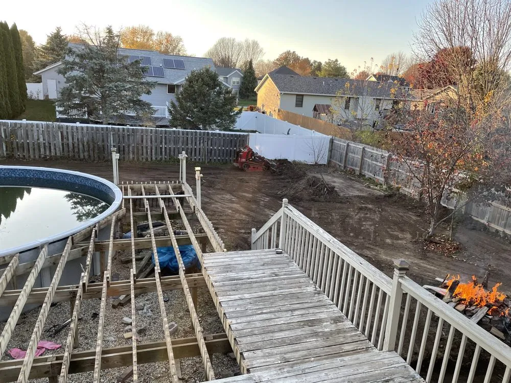 Custom residential landscaping for homes across Winnebago, IL - Brights Construction