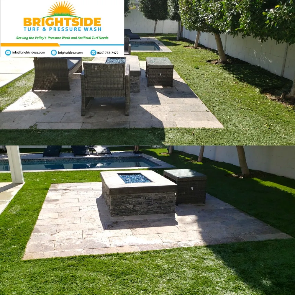 Expert yard maintenance in Chandler, AZ by Brightside Turf