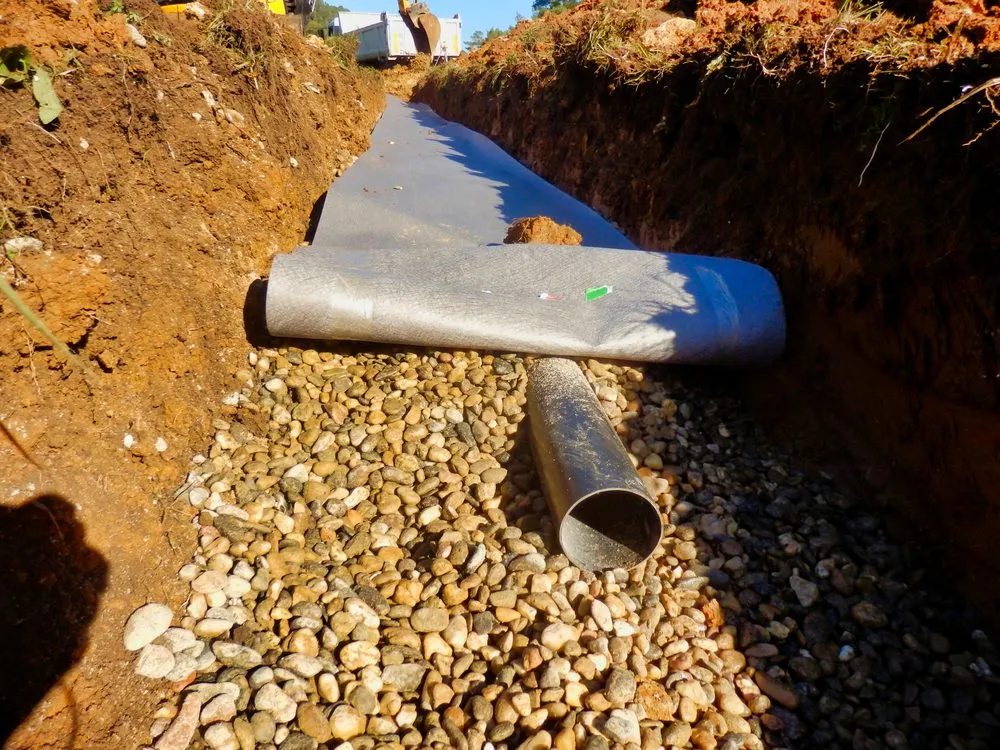 Affordable landscape installation in Lisbon, CT by Brilliant Basement Waterproofing