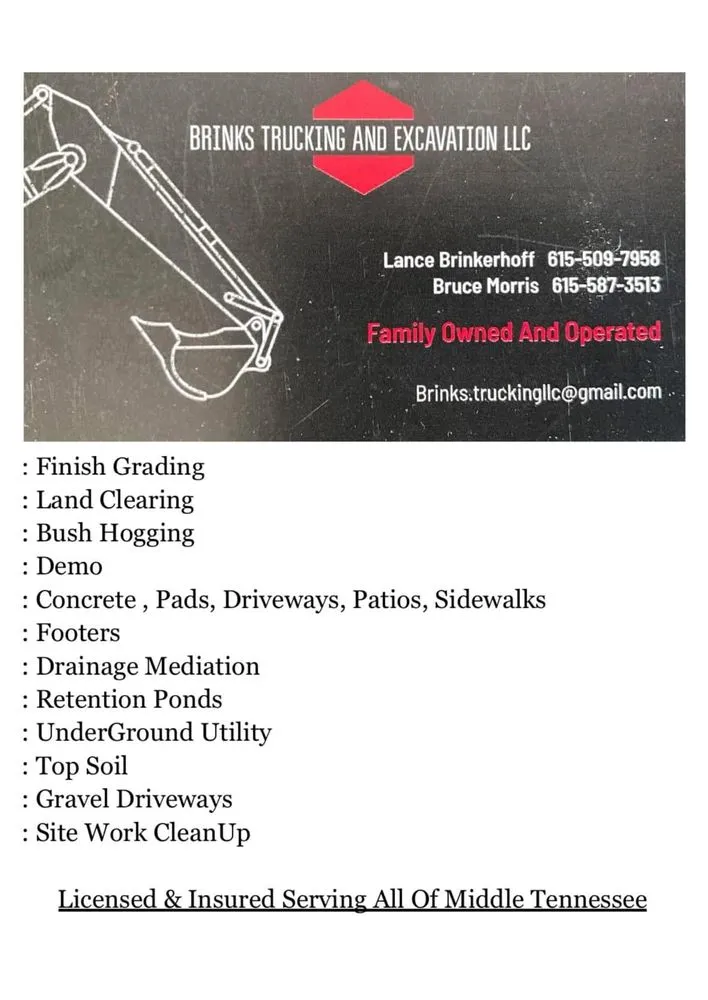 Local landscape installation experts serving Hendersonville, TN - Brinks Trucking And Excavation