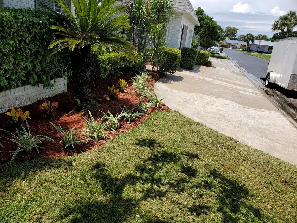 Custom landscape installation near you in Kenneth, FL by Briscoe Brothers Lawn Care