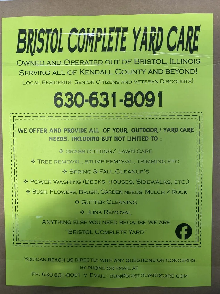 Trusted yard cleanup service with custom design across Bristol, IL - Bristol Complete Yard Care