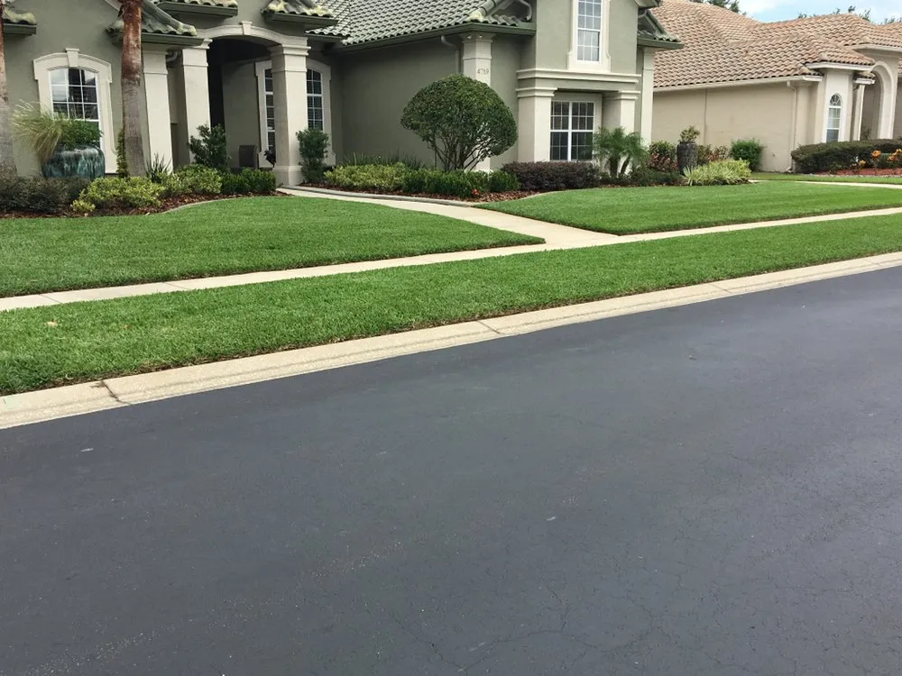 Professional lawn mowing service in Orlando, FL by Britestone Restoration & Powerwash