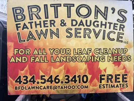 Britton's Father & Daughter Lawn Care