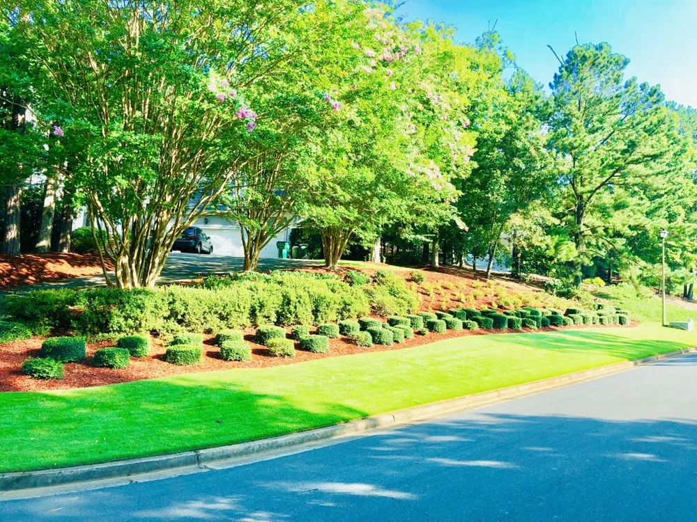 Custom lawn care service for beautiful yards in Jonesboro, GA by Broadus Restorations
