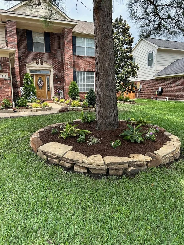 Professional landscape installation in Pasadena, TX by Brogdons Landscape and Design