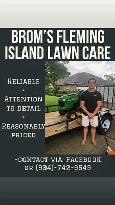 Brom's Fleming Island Lawn Care Logo