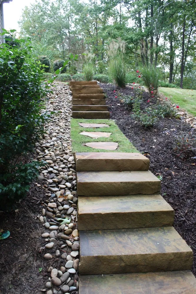Affordable landscape installation in Acworth, GA by Brookes Concrete & Landscape