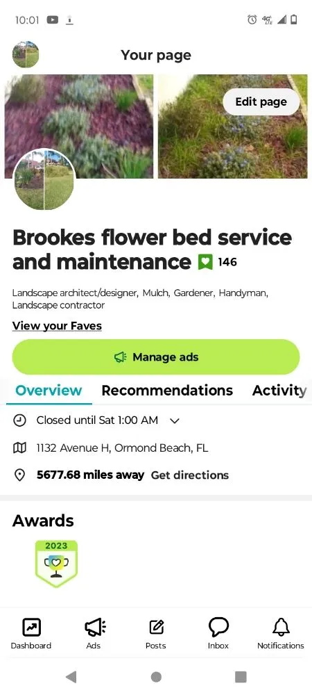 Custom yard cleanup service for homes across Ormond Beach, FL - Brookes Flower Bed Service and Maintenance