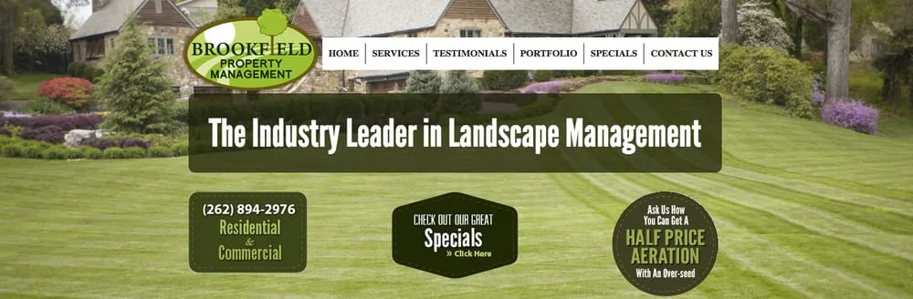 Custom landscape design in Brookfield, WI - Brookfield Property Management