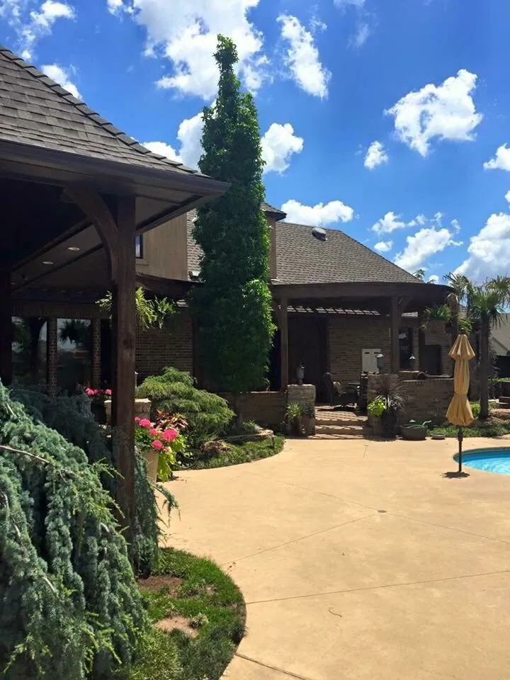 Expert yard cleanup service with custom design in Oklahoma City, OK by Brooks Landscaping and Pools