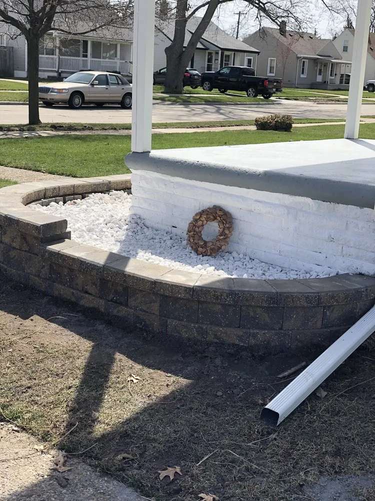 Custom outdoor landscaping for outdoor upgrades in Flat Rock, MI by Brooks Landscaping