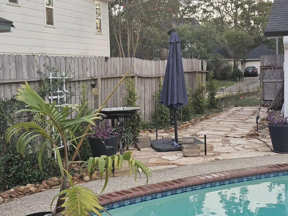 Professional residential landscaping for beautiful yards in Katy, TX by Brooks Landscaping