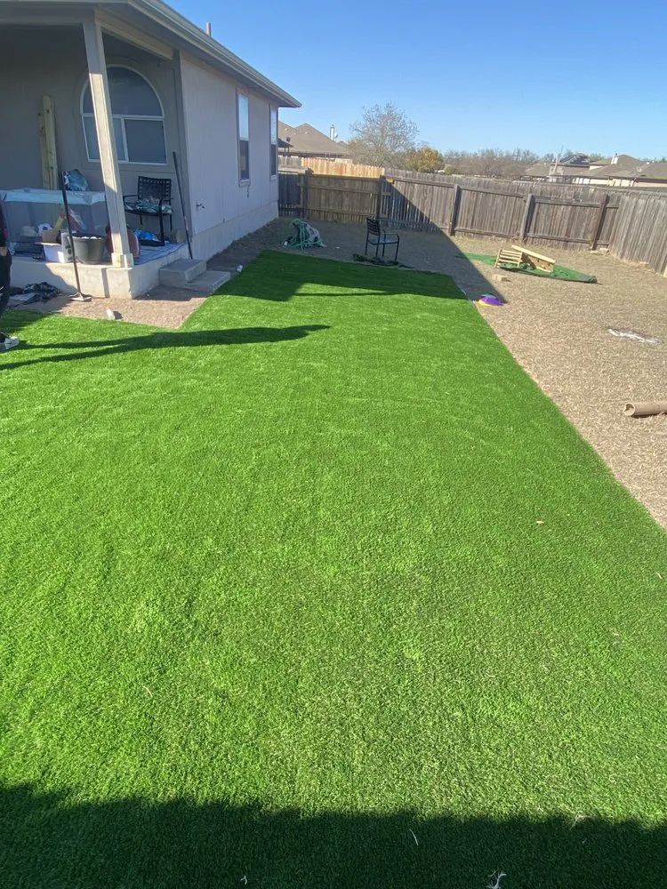 Professional outdoor landscaping in Pflugerville, TX by Brooks Luxury Landscaping