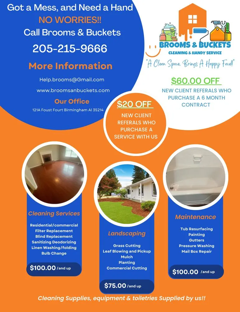 Trusted garden landscaping with custom design in Forestdale, AL by Brooms & Buckets