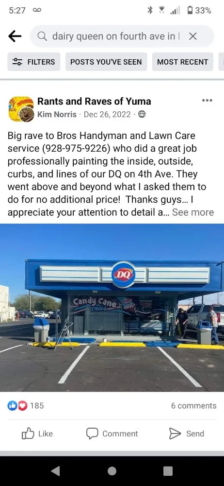 Local landscape installation near you in Yuma, AZ by Bro's Handyman & Lawncare Service