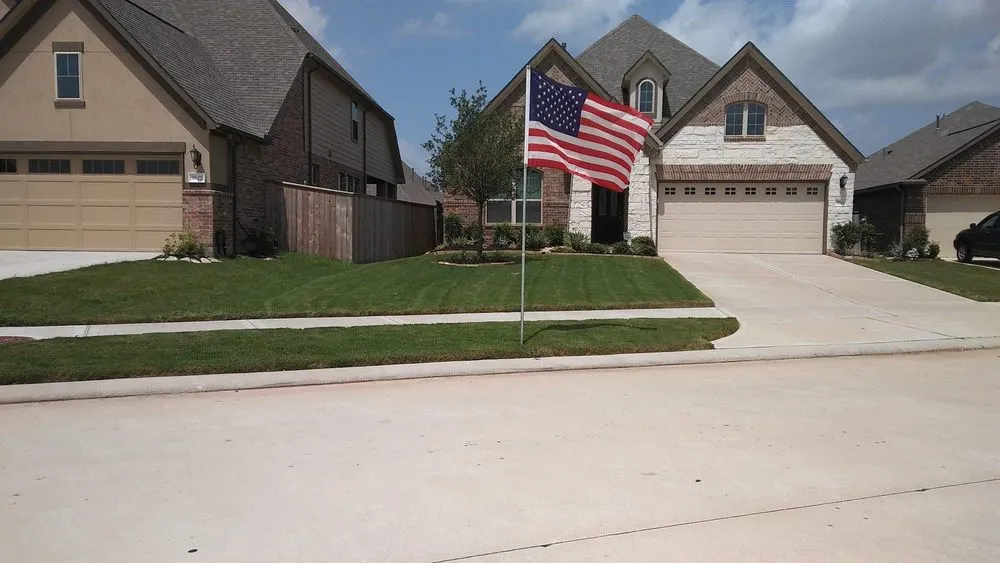 Custom landscape design in Houston, TX by Bros lawn management
