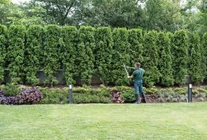 Custom outdoor landscaping in Watertown, NY by Bro's Services