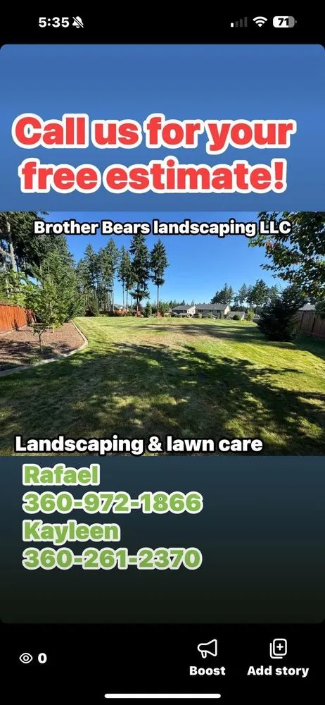 Top-rated residential landscaping near you in Centralia, WA by Brother Bears Landscaping