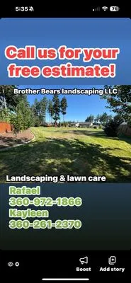 Brother Bears Landscaping Logo