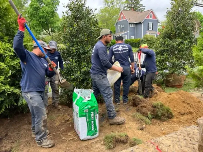 Professional garden landscaping in Stratford, CT by Brother Tree & Lawn Service