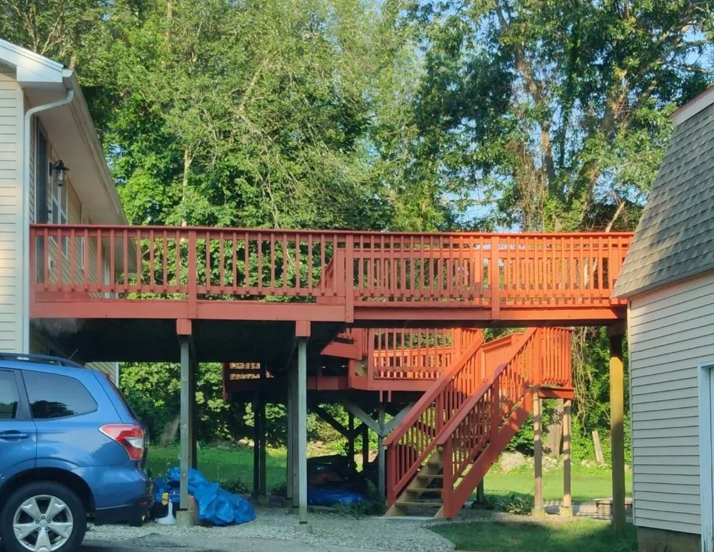 Custom landscaping services in West Springfield, MA by Brothers Deck Restoration