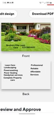 Brothers Elite Lawn Care Logo