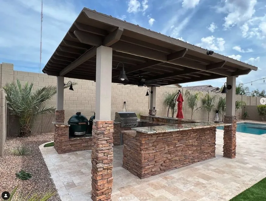 Custom yard cleanup service with custom design in Mesa, AZ by Brothers Gonzalez Landscaping