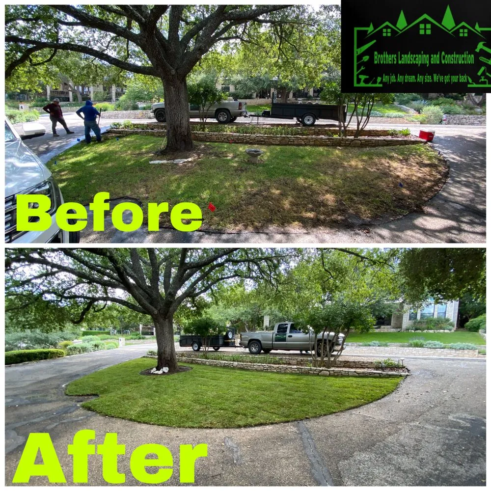 Custom landscape installation experts serving Austin, TX - Brothers Landscaping and Construction