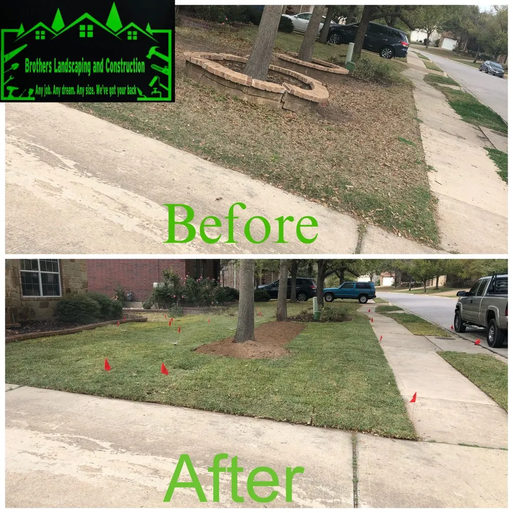 Affordable landscape design in Austin, TX by Brothers Landscaping and Construction
