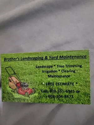 Brother's landscaping and yard maintenance Logo