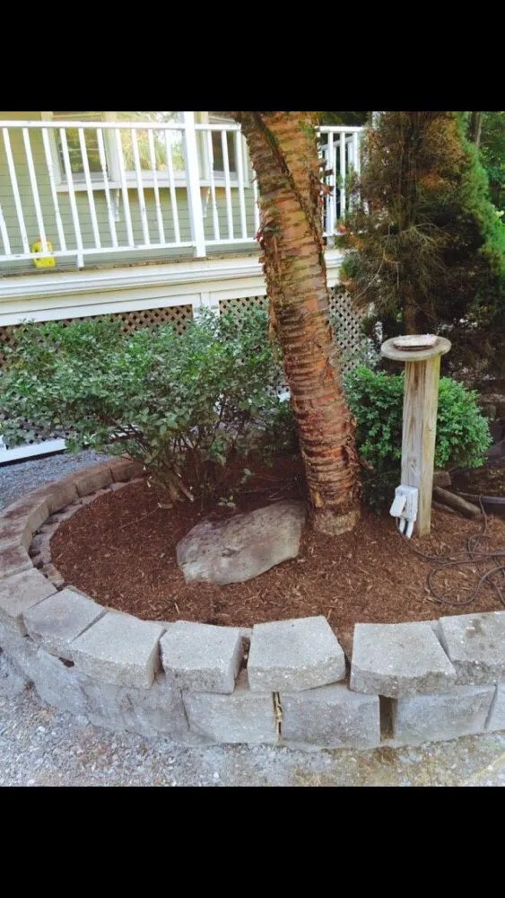 Custom garden landscaping in Clinton, MA by Brothers Landscaping Care
