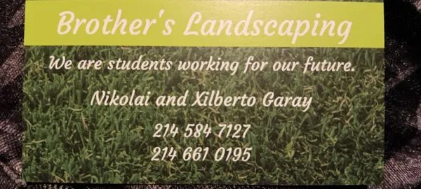 Brother's Landscaping Logo