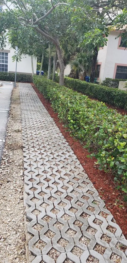 Custom landscape installation in MIAMI, FL by Brothers Landscaping