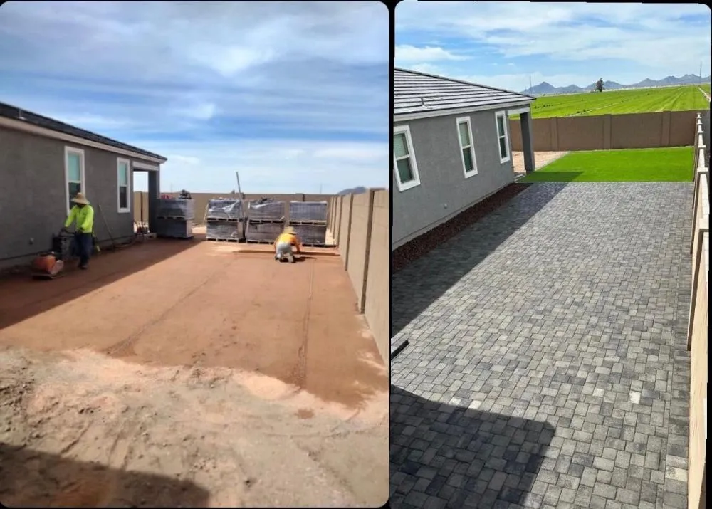 Affordable yard maintenance with custom design in Queen Creek, AZ by Brothers Landscaping