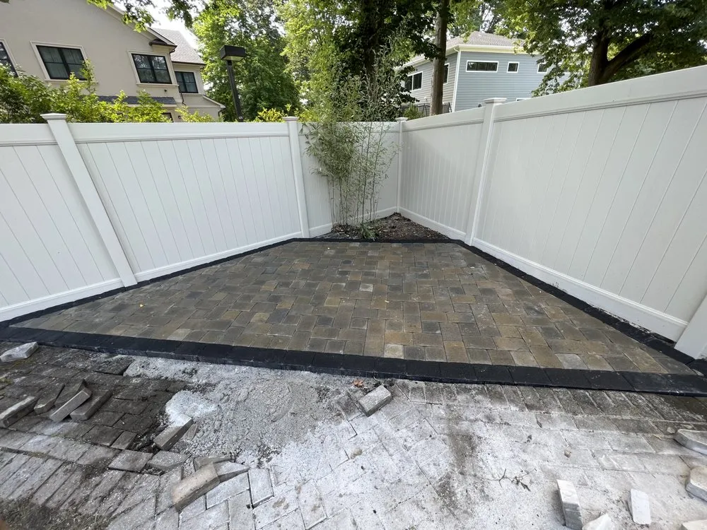 Professional outdoor landscaping with custom design in Waltham, MA by Brothers Landscaping