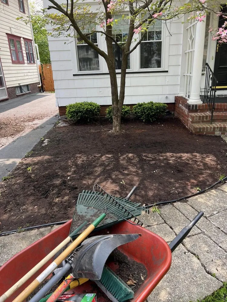 Custom landscape design for beautiful yards across Rochester, NY - Brothers Lawn Care & Landscaping.