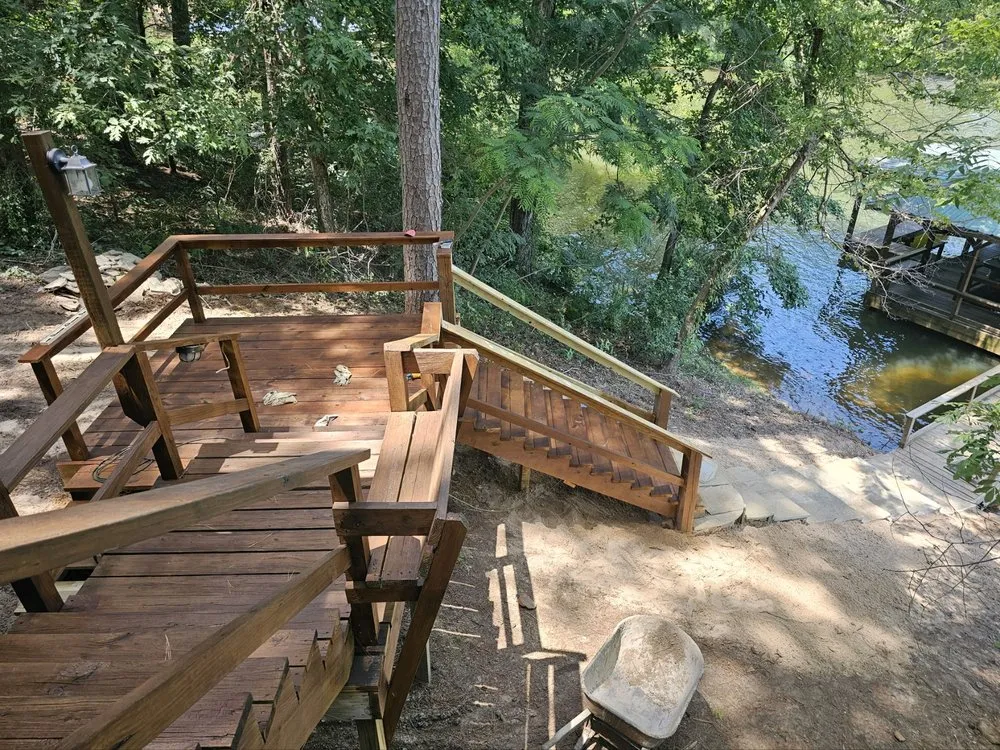 Professional outdoor landscaping in Jacksonville, TX by Brother's Lawn Service