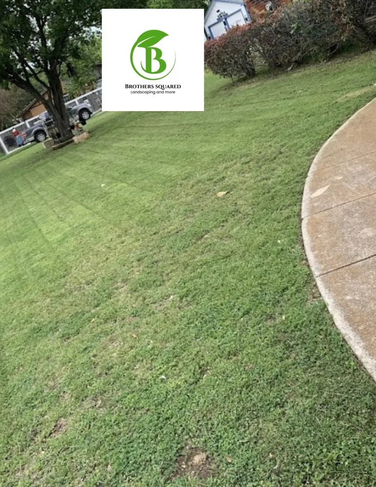 Custom lawn mowing service in White Settlement, TX by Brothers Squared