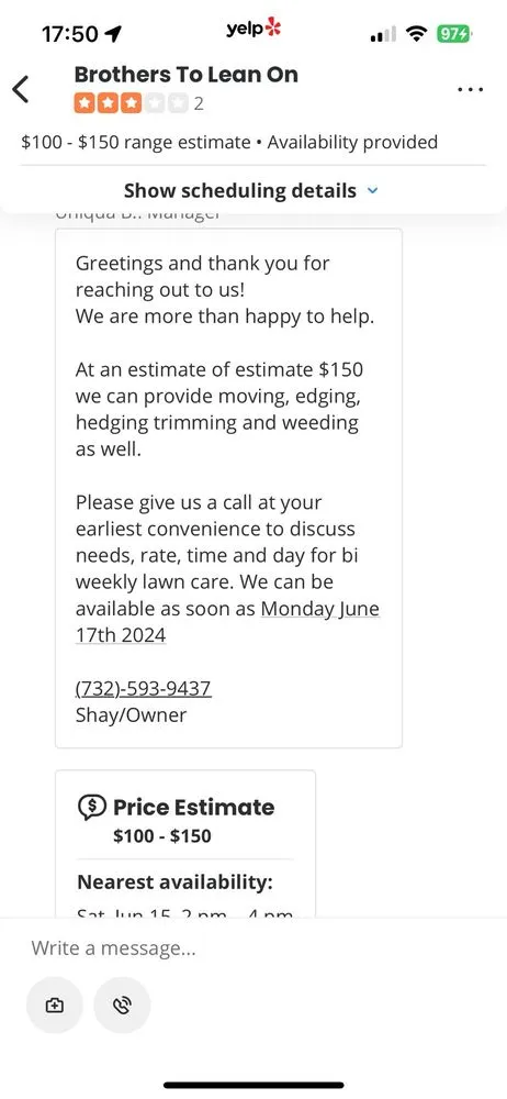 Expert yard maintenance in Richmond, VA - Brothers To Lean On