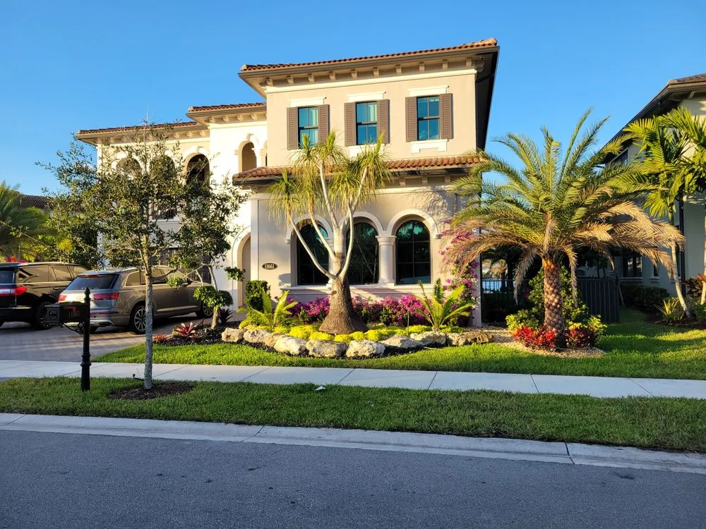 Custom yard maintenance with custom design in Coral Springs, FL by Broward Landscape