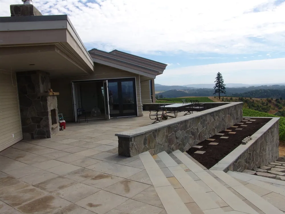Local landscape installation in Oregon City, OR by Brown Bros Masonry