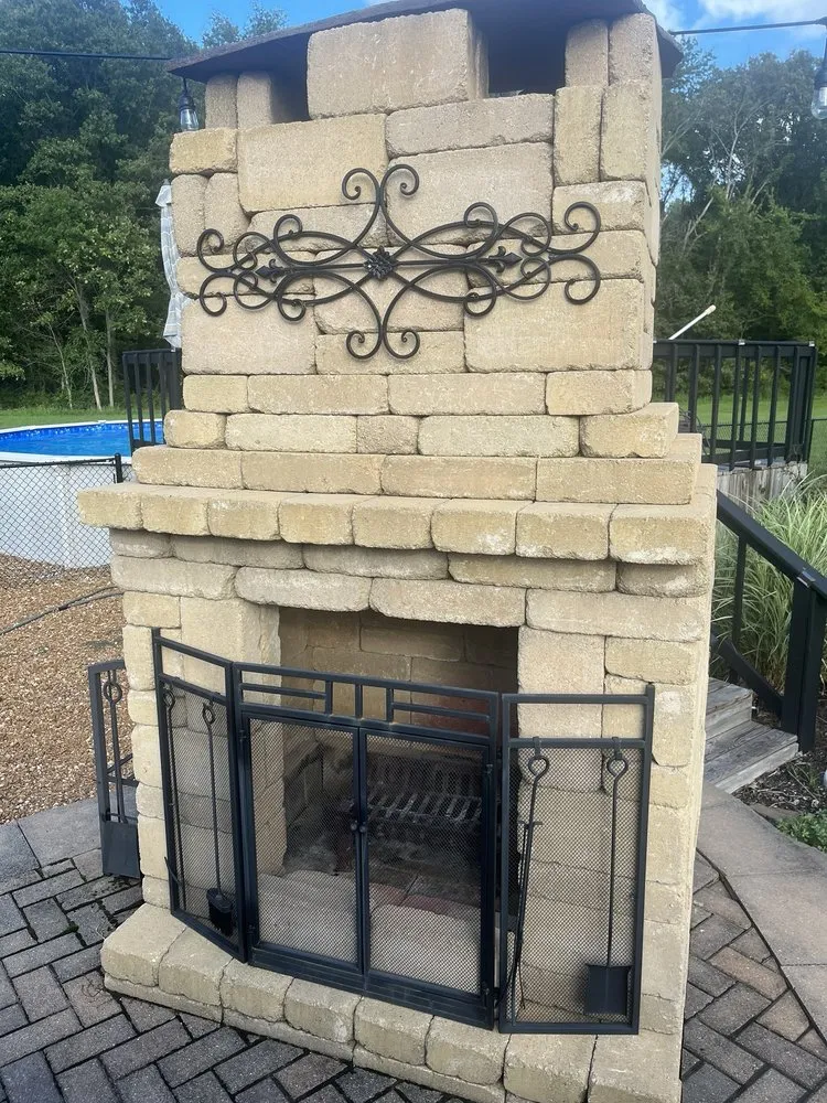 Custom landscape installation for beautiful yards in Eldorado, IL by Brown Landscaping